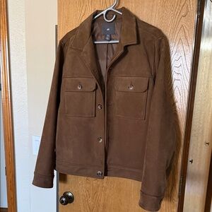 H&M Men's Chocolate Suede Jacket